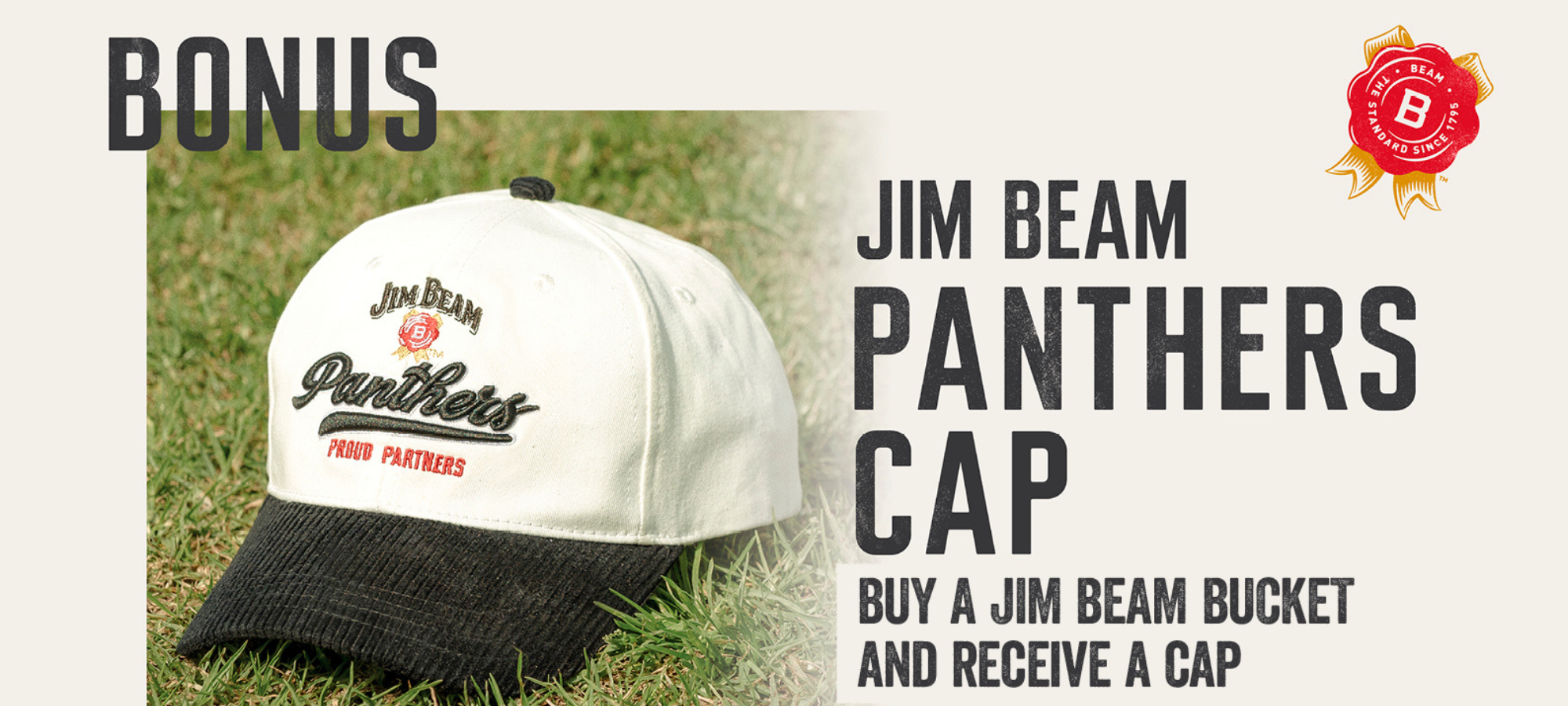 Limited Edition Jim Beam x Panthers cap Giveaway