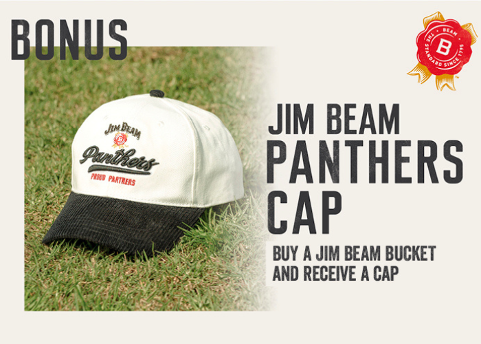 Limited Edition Jim Beam x Panthers cap Giveaway