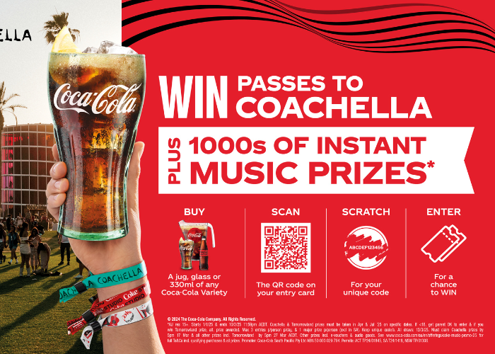 WIN Passes to Coachella or Tomorrowland with Coca-Cola