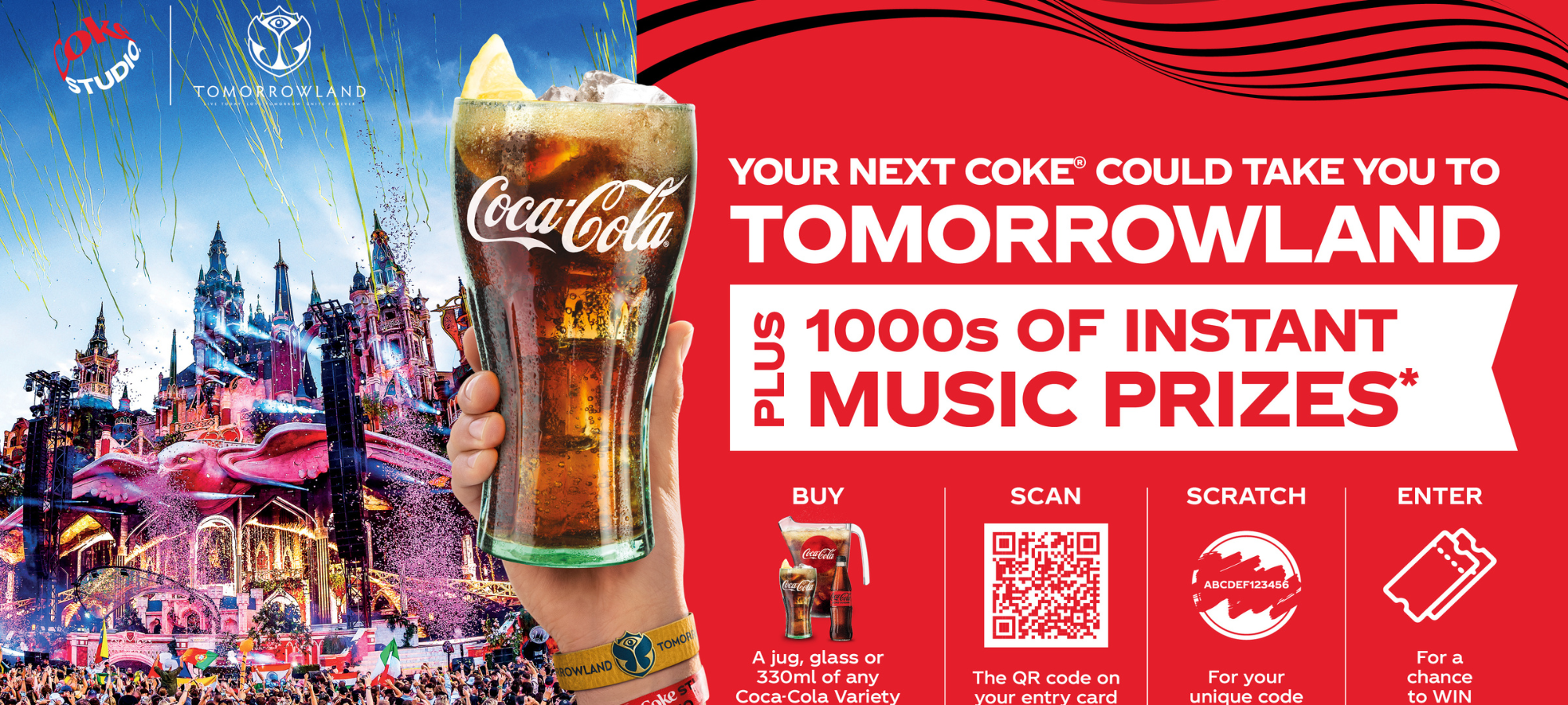 WIN Passes to Coachella or Tomorrowland with Coca-Cola