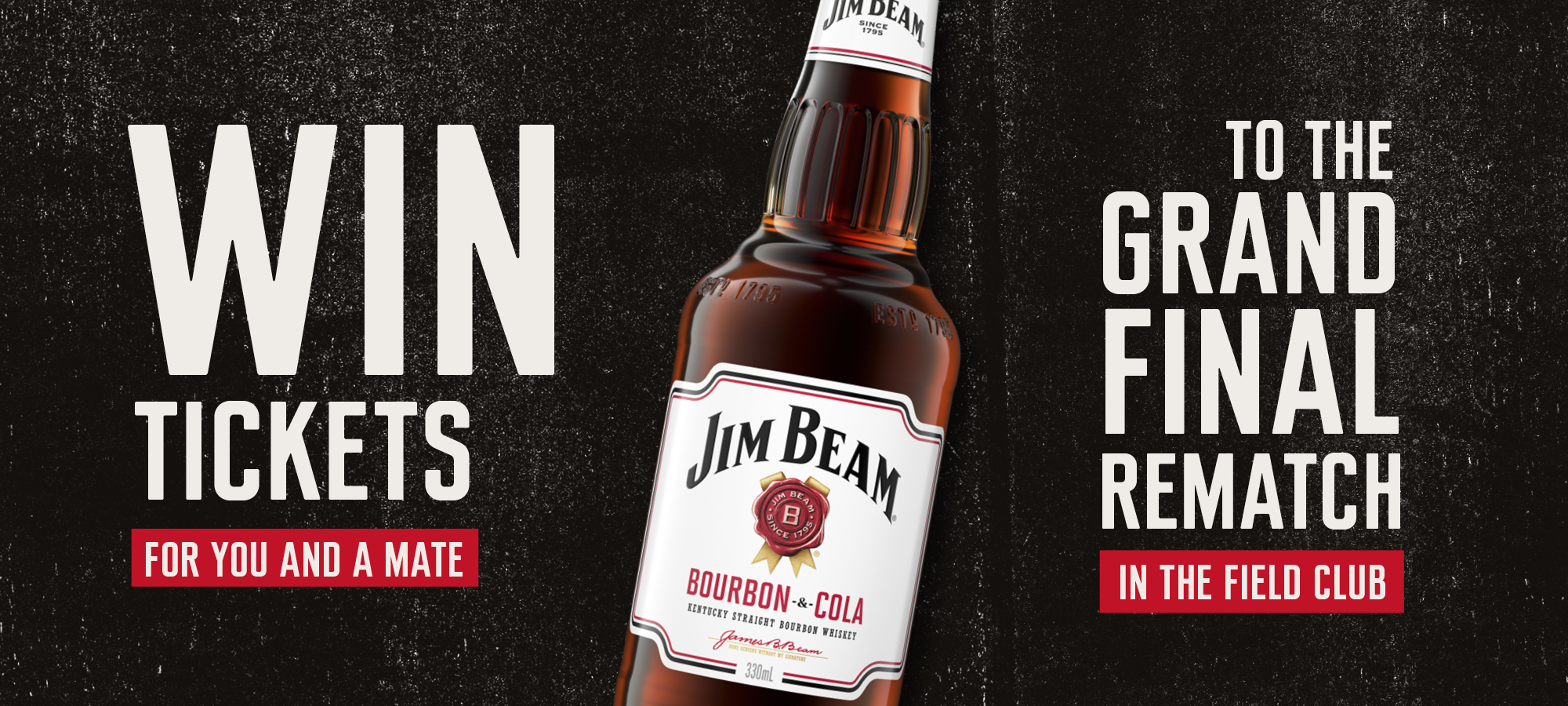 Jim Beam Win Tickets for You & a Mate