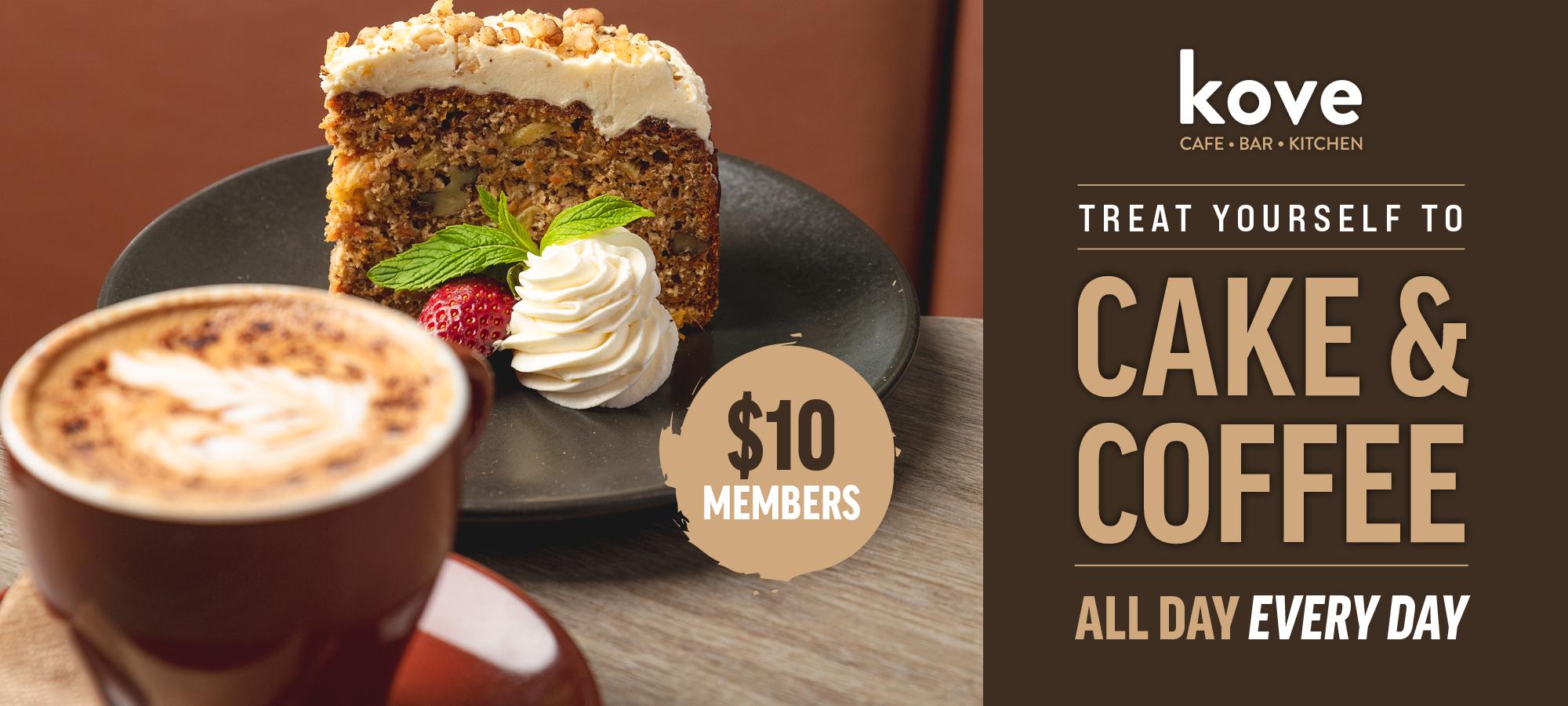 $10 Cake & Coffee