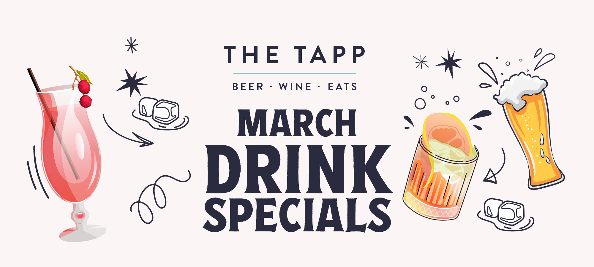 March TAPP Drink Specials