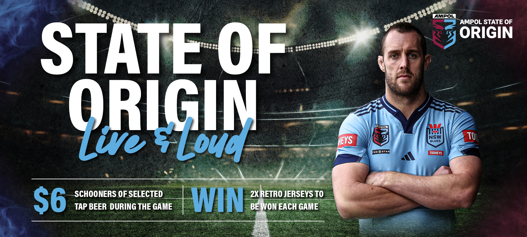 Win a Tooheys State of Origin Retro Jersey
